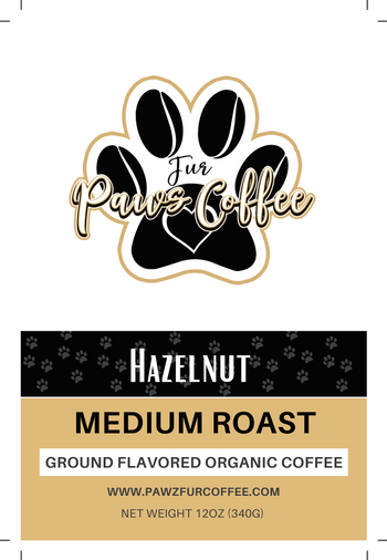 Organic HAZELNUT Ground Coffee 12 oz