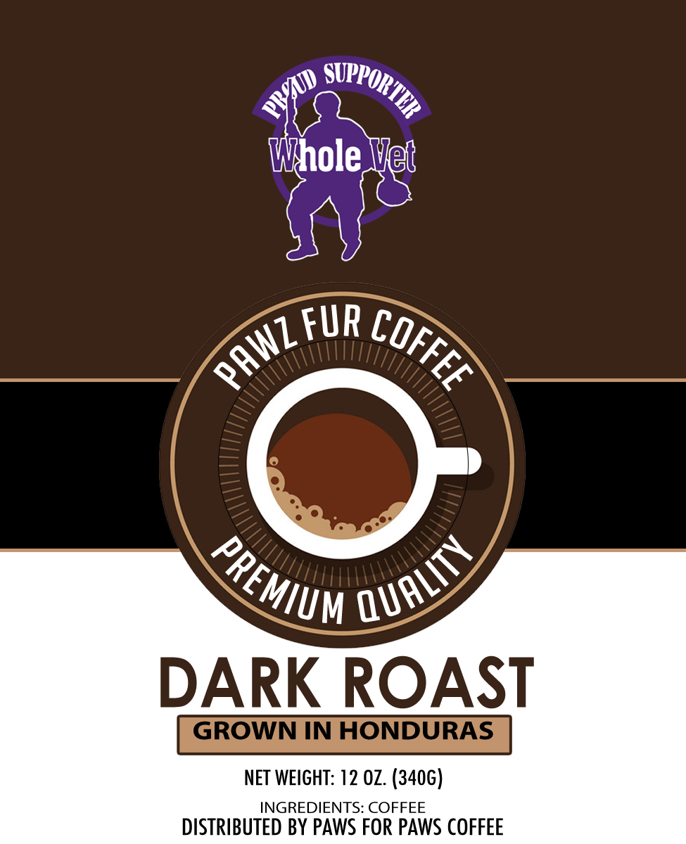 Whole Vet Dark Roast Whole Bean 12oz